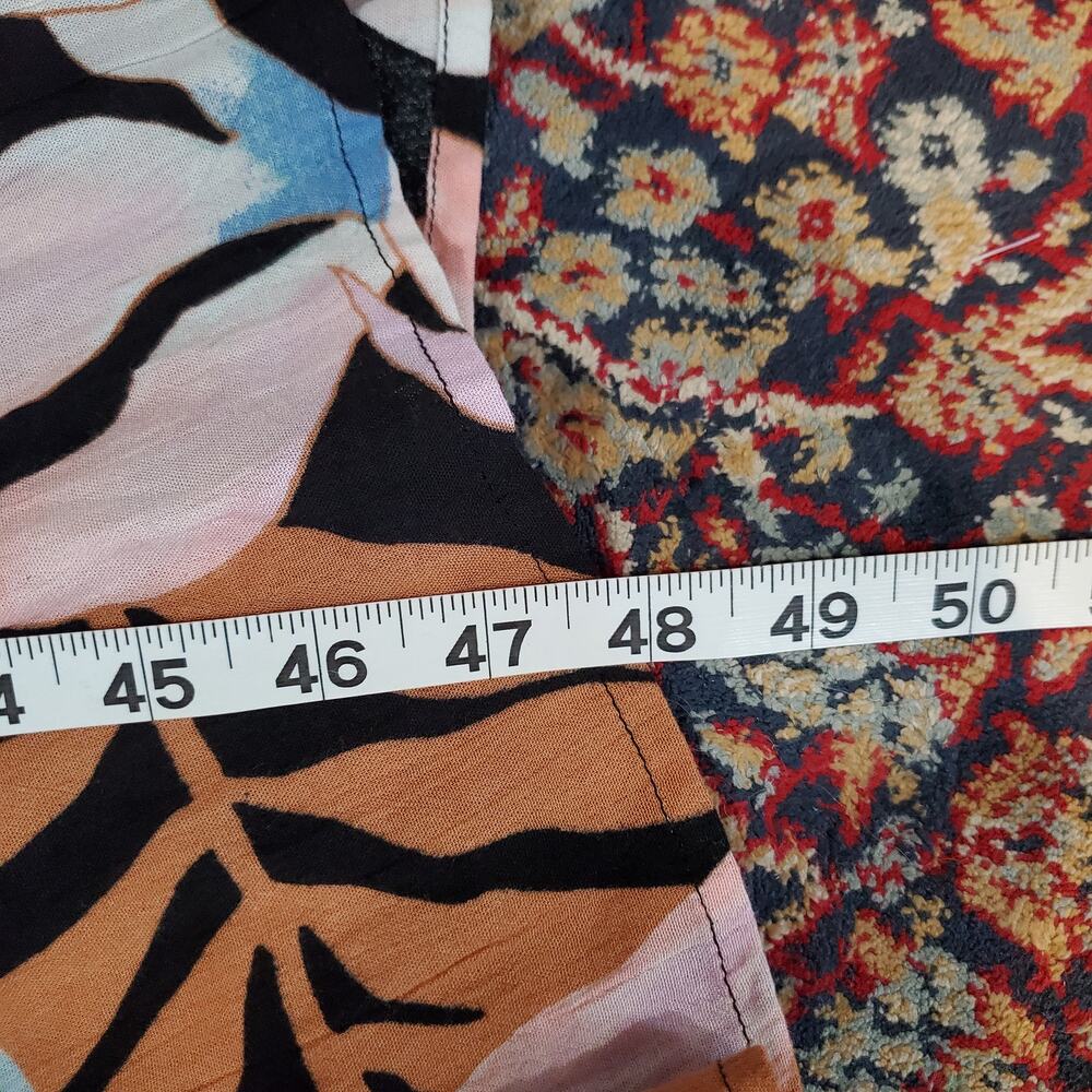 Billabong Twist It Midi Slip Dress Size S Tropical Smocked Babydoll Empire Waist - Picture 14 of 14